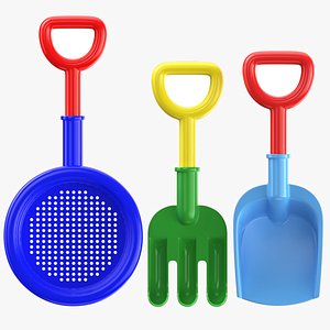 3D Detailed Three Sand Toys