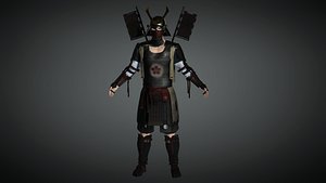 3D Japanese Male Character 01 model - Warrior Japan 3D model
