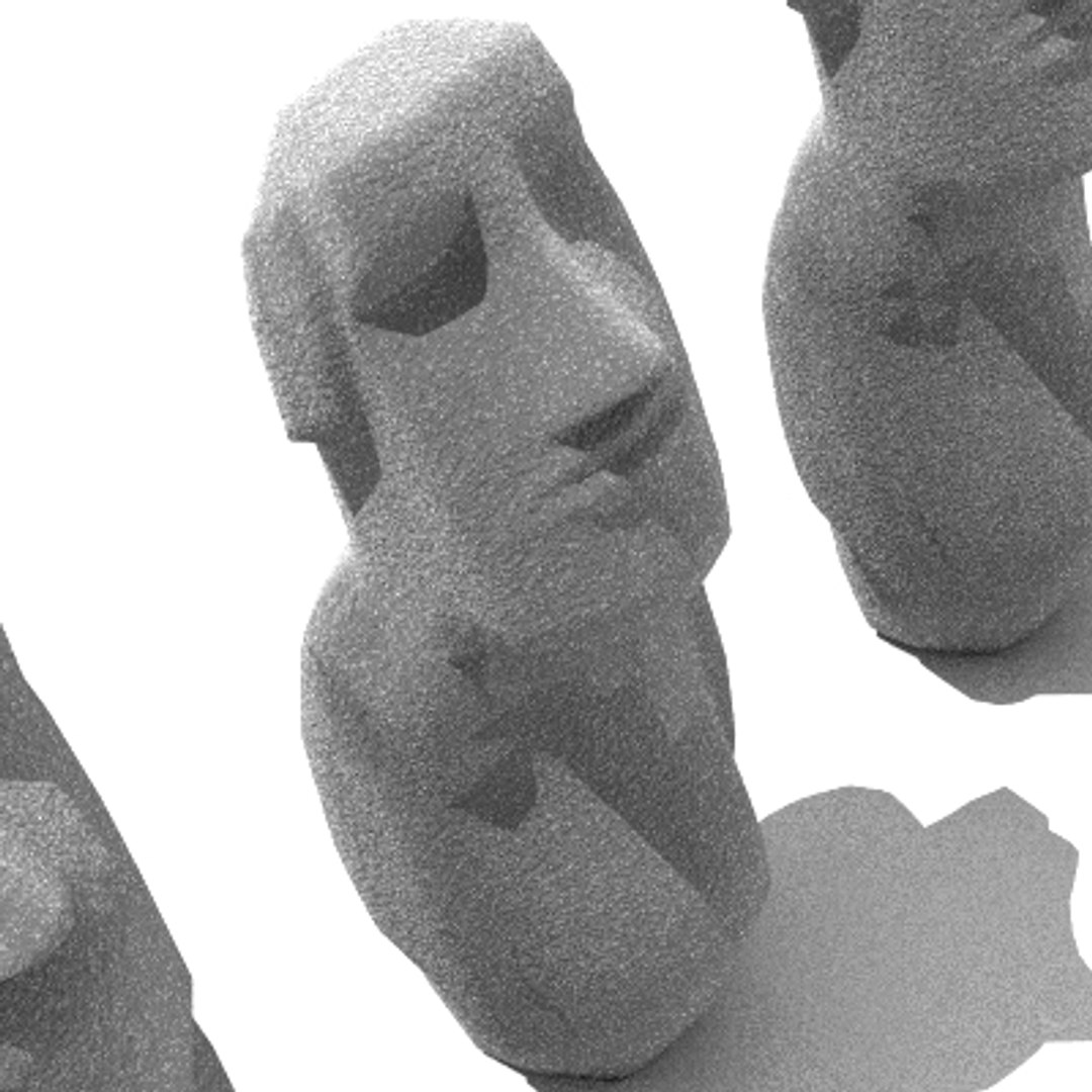 3d Moai Statues Rapa Nui