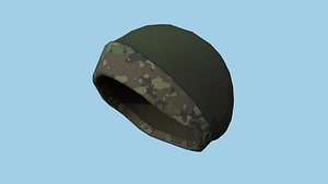 3D model Camouflage Beanie Winter Cap 14 - Character Fashion Design