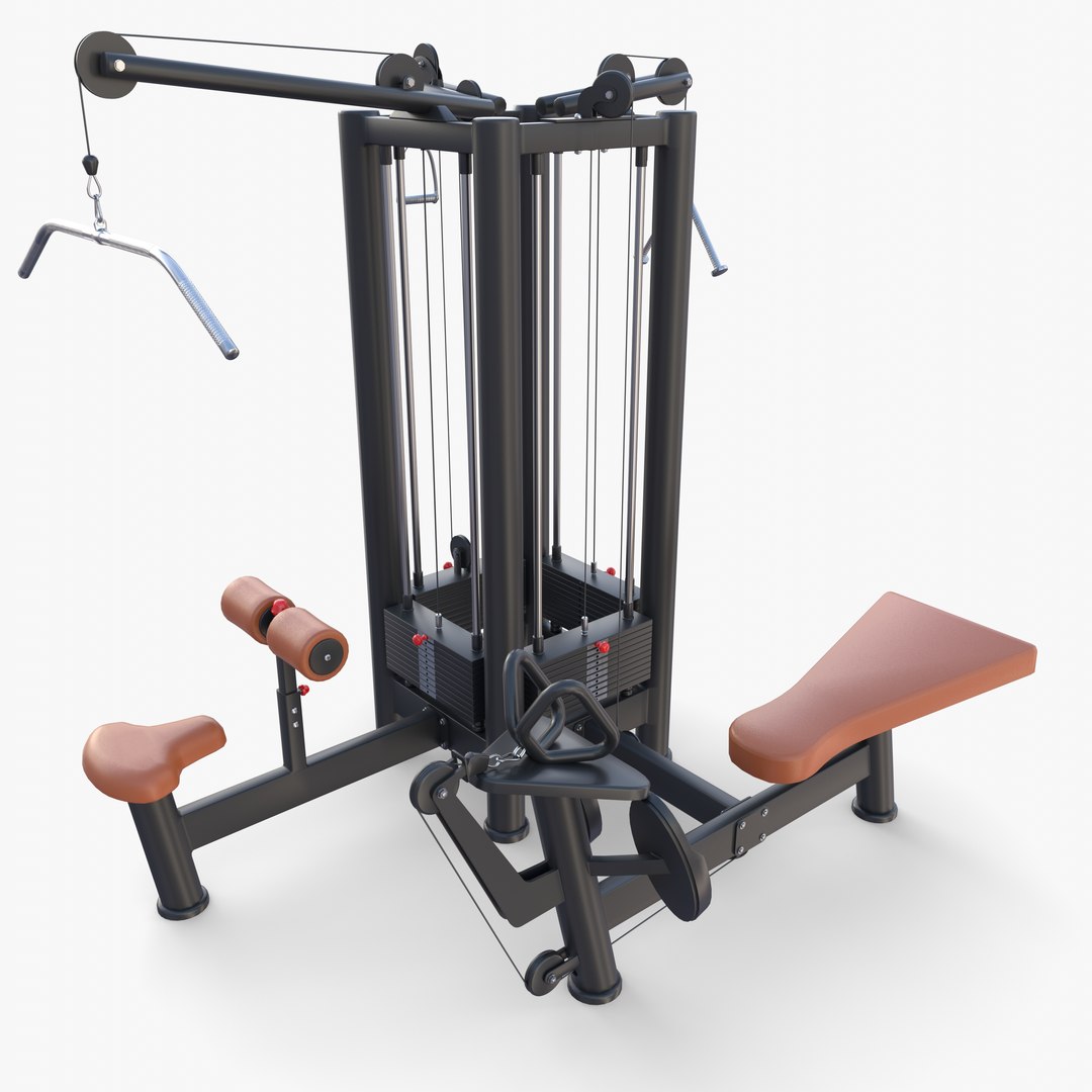 3D 4 Multi Station Jungle Machine V1 Model - TurboSquid 2012932