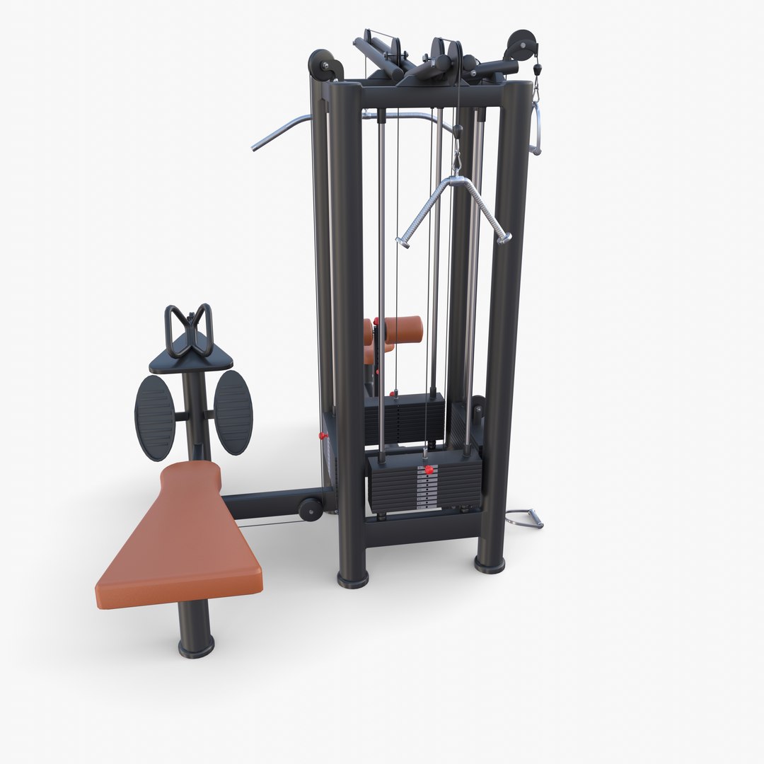 3D 4 Multi Station Jungle Machine V1 Model - TurboSquid 2012932