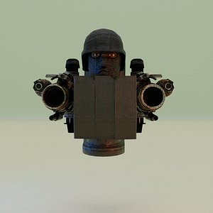 3D jetpack balaclava laser skibidi toilet model
