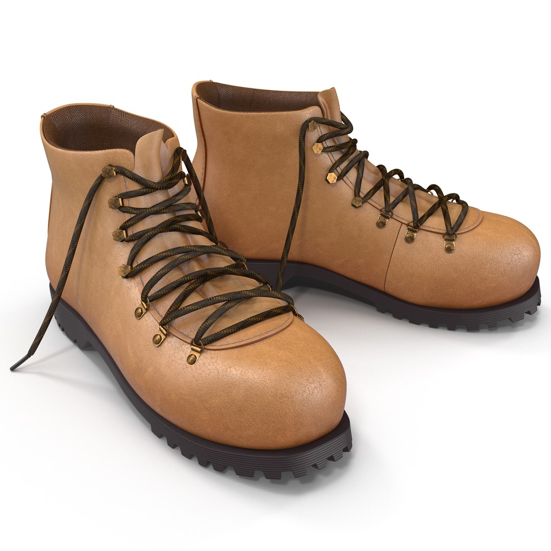Hiking Boots 3D model preview