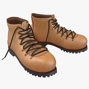 hiking boots 3d 3ds