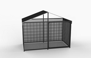 3D model steel cage 03 3D model