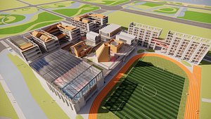 3D model University School-C7