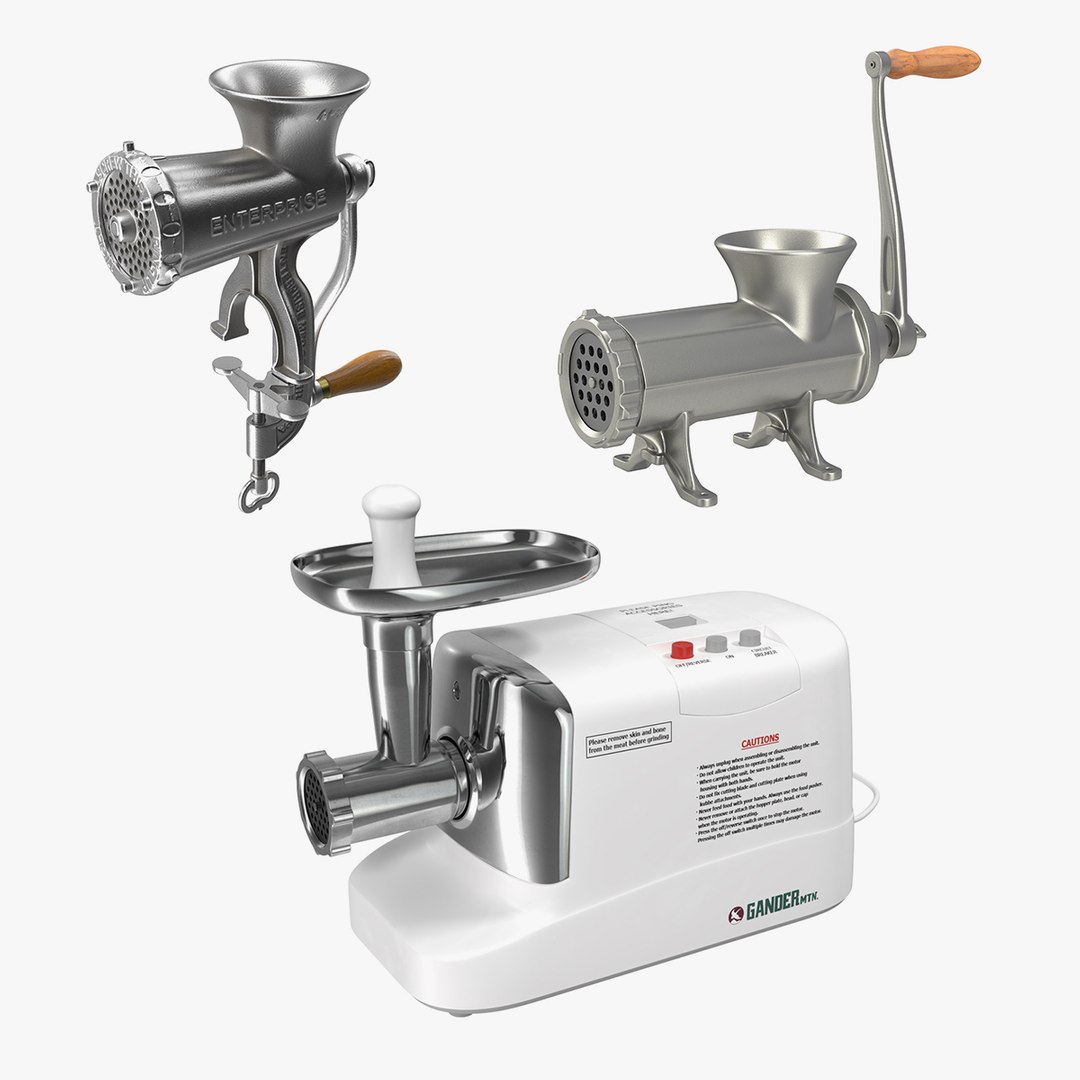 Meat Grinders Collection 2 3D model preview