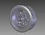 CAD roue arrière pneu 3D