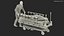 3D Linet Sprint 100 Transport Bed with Doctor and Patient Rigged