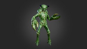 3D Crab monsters pack model