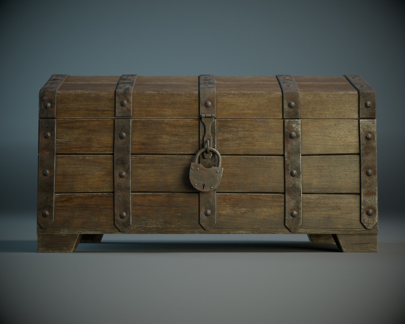 Pbr Chest 3d Model