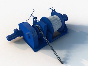 3D anchor-mooring winch