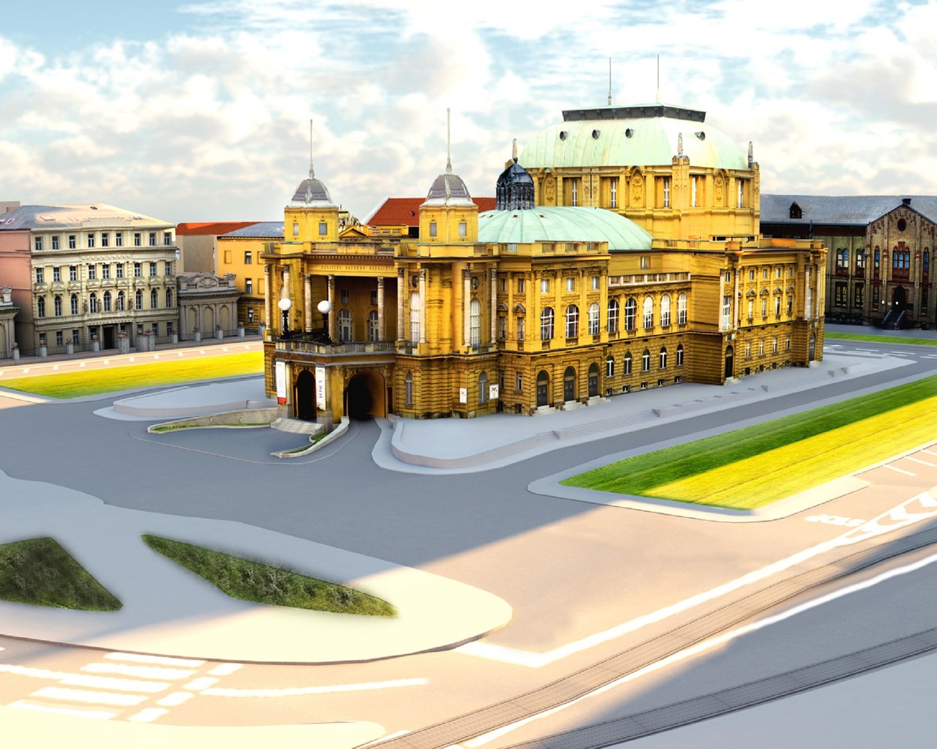 Croatian National Theater - HNK Hrvatsko Narodno Kazaliste 3D ...