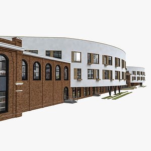 school building hostel 3D model