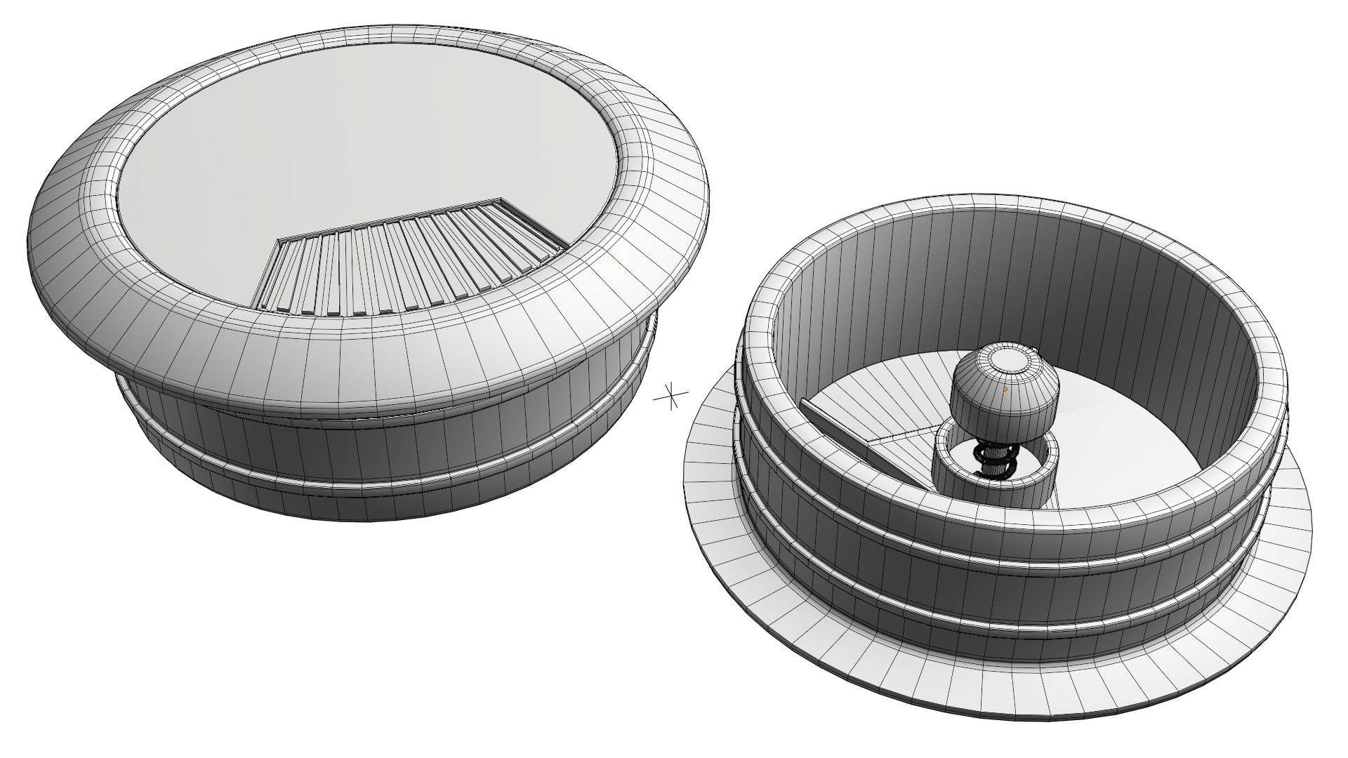 Cable Grommet 3D https://p.turbosquid.com/ts-thumb/if/pXZlxW/DM/wireframe_total/png/1689041082/1920x1080/fit_q87/97bf7c868c605f8fd76da4f43bf013675b1ce39d/wireframe_total.jpg
