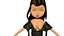 free low poly woman in dress 13