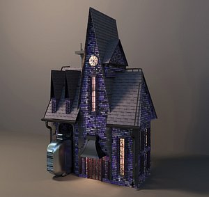 despicable cartoon walls 3D model