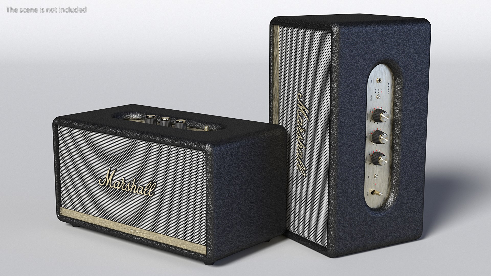 Marshall Stanmore II Wireless Bluetooth Speaker Black 3D model preview