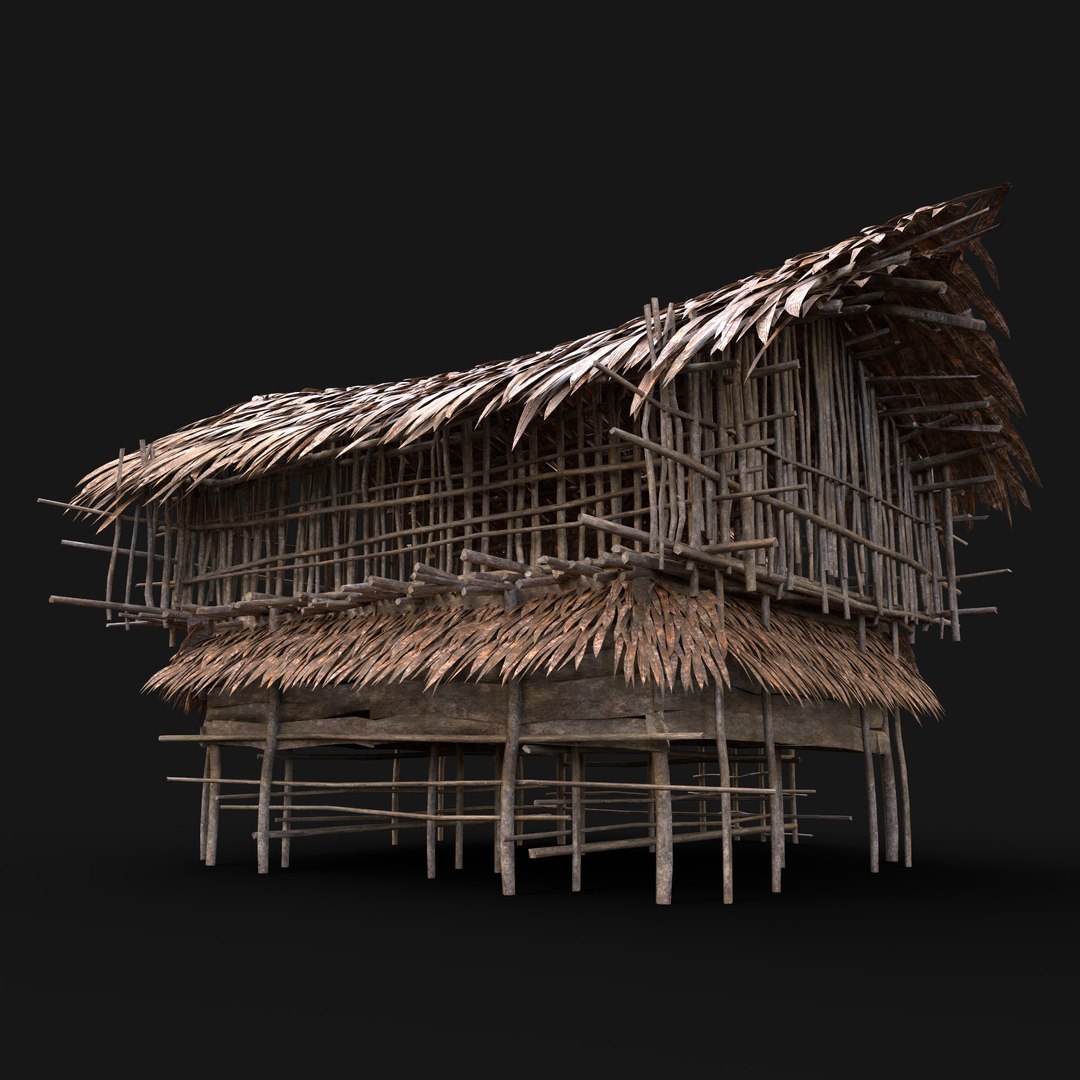 Tribal Jungle Hut - 3D Model by Enterables