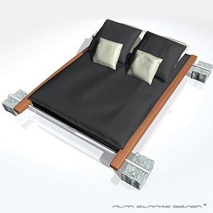 3d luxury designer futon bed