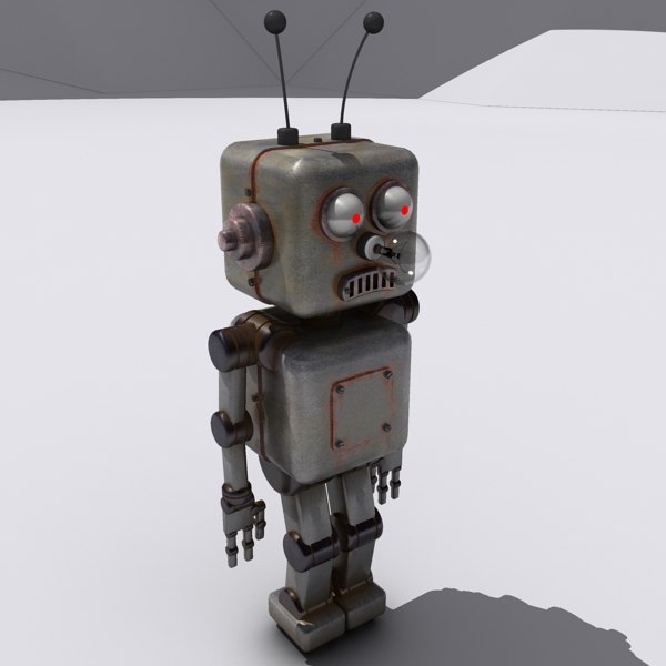 レトロロボット3Dモデル - TurboSquid 511909