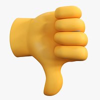 Thumbs Down Emoji Gesture