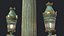 Street Lamp Columna Rostrata Hight Low Poly