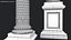 Street Lamp Columna Rostrata Hight Low Poly