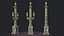 Street Lamp Columna Rostrata Hight Low Poly