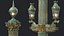 Street Lamp Columna Rostrata Hight Low Poly