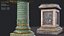 Street Lamp Columna Rostrata Hight Low Poly