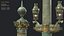 Street Lamp Columna Rostrata Hight Low Poly