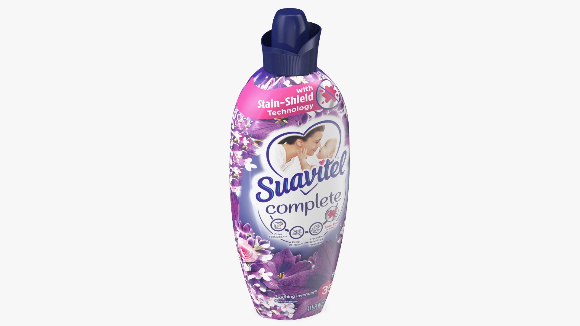 Suavitel Lavender Liquid Fabric Softener Small 3D model preview