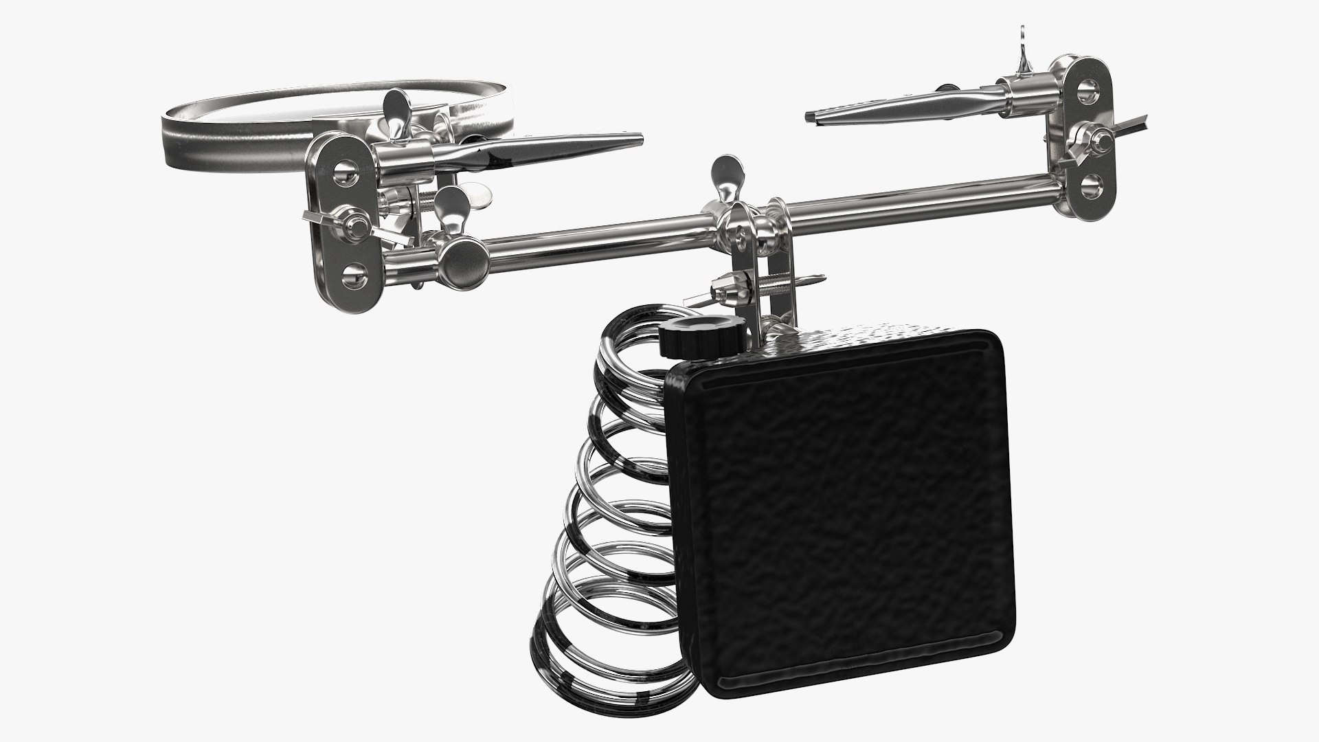 helping hands magnifier soldering 3D model https://p.turbosquid.com/ts-thumb/ig/KYEWcU/vhq81DDv/helpinghandswithmagnifierandsolderingironstandrigged3dmodel009/jpg/1597544743/1920x1080/fit_q87/2e409cae8c2983288d44c8ef612e8e83c2e1888b/helpinghandswithmagnifierandsolderingironstandrigged3dmodel009.jpg
