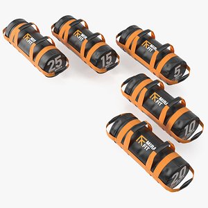 Mirafit Gym Power Bags Set 3D model