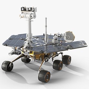 3D Mars Rover for Terrain Exploration Rigged