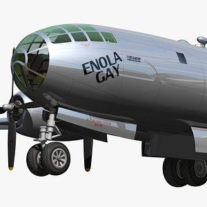 b-29 superfortress enola gay 3d model