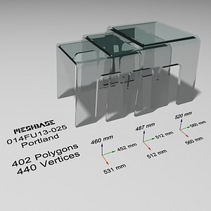 tables - trash 3d model