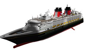 3D model Disney Cruise Ship-Wonder-2022