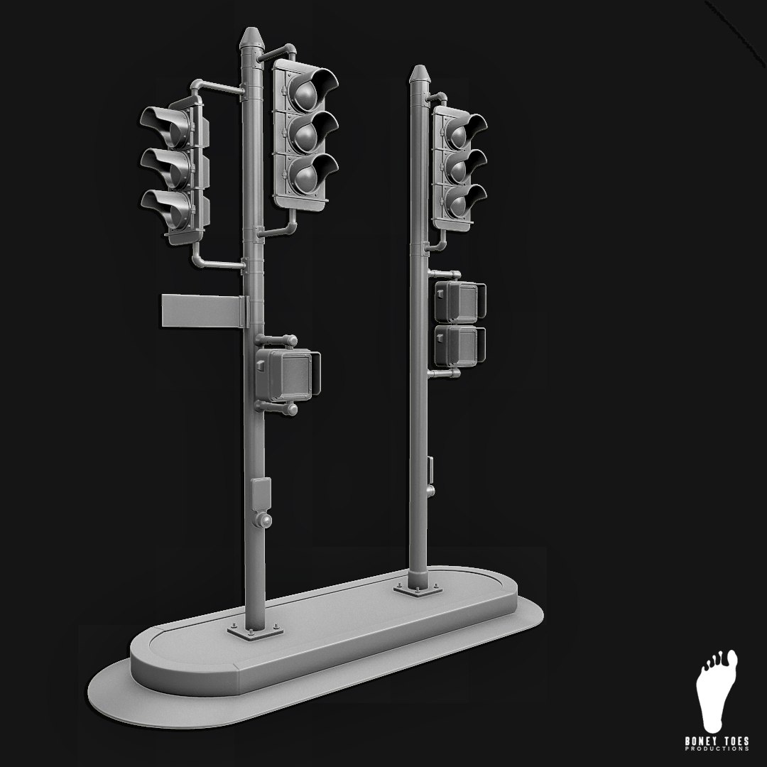 3d model of traffic signal