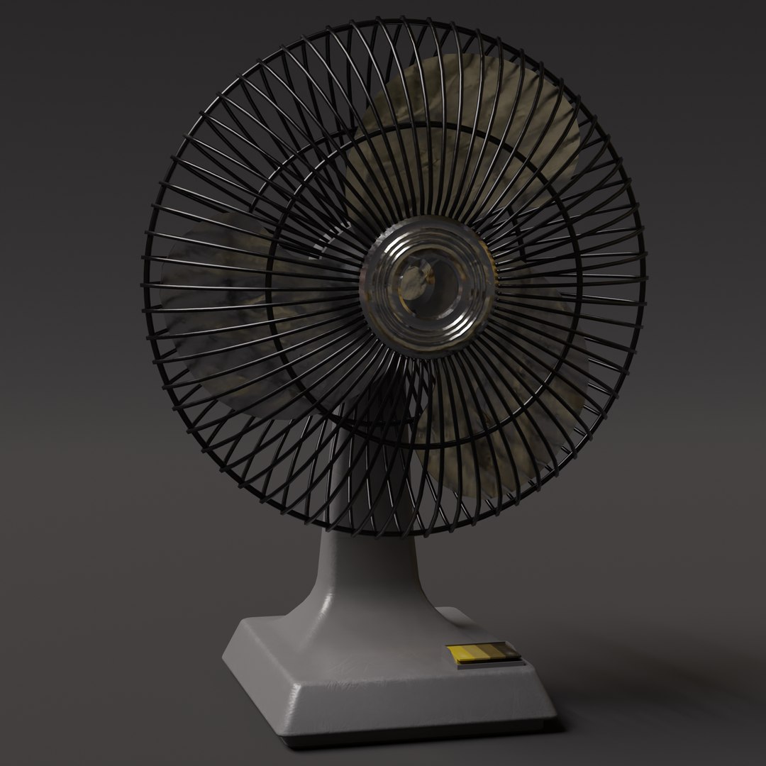80s - 90s Desk Fan 3D Model - TurboSquid 1950729