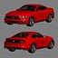 3d model of mustang pony coupe