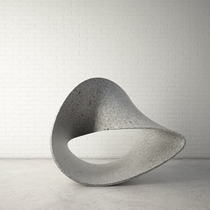 custom public sculpture ribbon 3d max