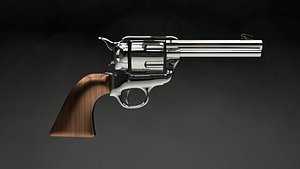 gun similar colt peacemaker 3d obj