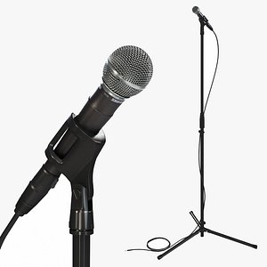 3D Microphone 1 - Stand 1 model