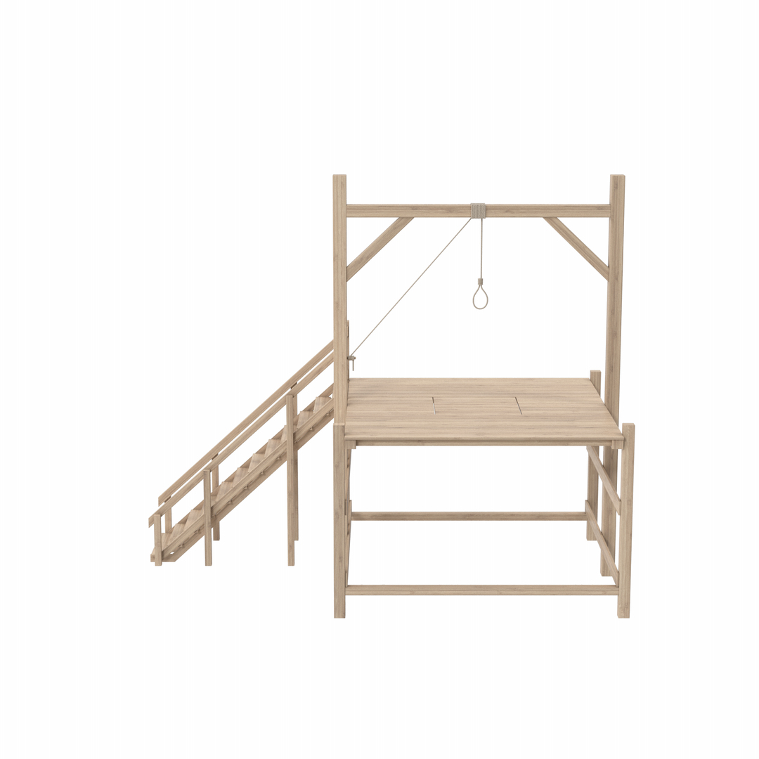 Wild West Gallows 3D Model - TurboSquid 2382884