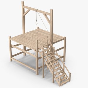 Wild West Gallows 3D model