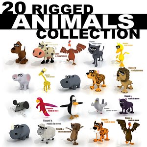 20 RIGGED ANIMALS COLLECTION