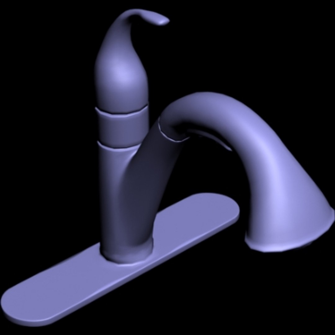 3d model of kitchen faucet